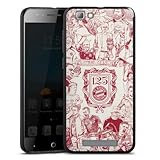 DeinDesign Silikon Hülle kompatibel mit ZTE Blade A612 Case schwarz Handyhülle FCB 125 Jahre FC Bayern München Offizielles Lizenzproduk