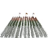 RAINBOW TOYFROG detailreiche Spielzeugsoldaten aus Plastik - 300 Teile - Mini Armee Figuren des Militärs aus Kunststoff für Kinder und Erwachsene - Tolle Spielzeug Zinn S