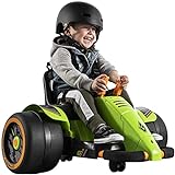 Huffy Green Machine 360 6 V Batteriebetriebene Kinder Fahren auf Spielspaß und, 19901W, grün, Kids 3-5 Years Spin Action Ride O