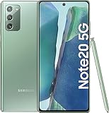 Samsung Galaxy Note 20 5G Smartphone ohne Vertrag 256 GB Speicher, Triple Kamera 64MP, Infinity-O Display, 4300 mAh Akku, Android 10 to 13 - Deutsche Version (Grün)