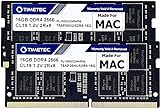 Timetec 32GB KIT (2x16GB) Kompatibel für Apple DDR4 2666MHz/2667MHz für Mitte 2020 iMac 20,1/20,2/Mitte 2019 iMac19,1 27 Zoll mit Retina 5K, Ende 2018 Mac Mini (8,1) PC4-21333/PC4-21300 MAC-RAM