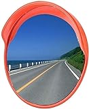 ESASAM Weitwinkelspiegel, konvexer Verkehrssicherheitsspiegel, Verkehrsaußen-Weitwinkelspiegel, kreisförmiger Sicherheitsspiegel for Straßenspuren (Color : 75cm)