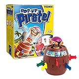 TOMY Offizielles Kinderspiel 'Pop Up Pirate', Hochwertiges Aktionsspiel für die Familie, Piratenspiel zur Verfeinerung der Geschicklichkeit Ihres Kindes, Popup Sp