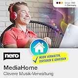Nero Musikverwaltung Media Home | Musik verwalten & abspielen | Lieder erkennen | Archivieren | Sortieren | Abspielen | Unlimitierte Lizenz | 1 PC | Windows 11 / 10 / 8 / 7