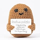 XBOCMY Pocket Hug Positive Potato, Creative Knitted Wool Potato Doll, Best Gift for Family, Boyfriend, Gifts for Girlfriend, Patient, Birthday Gift Party, Christmas Decoration G