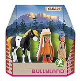 Bullyland 43309 - Spielfiguren Set Indianer Yakari, Regenbogen und kleiner Donner aus Yakari, detailgetreu, ideal als kleines Geschenk für Kinder ab 3 J