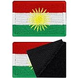 Patches Klett Kurdistan | Klett Patch Kurdistan hook and loop Patch Velkro, Klett Patch, Militär Patch mit Klettverschluss Tactical Morale Patches mit Klett | 40x60