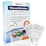 Wasserhärte Teststreifen – 7 Stück – Deutscher Härtebereich °dH – Wasserhärte messen in weich, mittel, hart – einzeln verpackt – Made in Germany