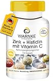 Zink + Histidin + Vitamin C - 100 Kapseln - hochdosiert & vegan | Warnke Vitalstoffe - Deutsche Apothek