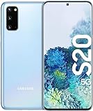 Samsung Galaxy S20 Smartphone 5G ohne Vertag 128 GB interner Speicher, 8 GB RAM, Hybrid SIM, Android 10 to 13 - Deutsche Version (Blau, 128GB mit 5G)