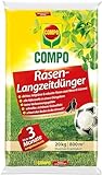 COMPO Rasendünger mit 3 Monaten Langzeitwirkung - Frühjahr - Rasendünger, Feingranulat - 20 kg für 800 m²
