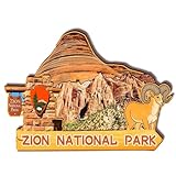 Orlaybar Zion National Park Utah (UT) Amerika, dekorativer Magnet, 3D-Kühlschrank, Stadt, Reise, Souvenir, Touristengeschenke, handgefertigtes Handwerk, Kühlschrankmagnet, Heimdekoration -648