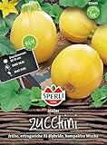 Sperli Zucchinisamen Midas, F1 83605 - Ertragreiche gelbe Zucchini, bewährte Sorte, ideal für sonnige Lagen, nährstoffreiche Erde, Anbau von Mai bis Juni, Saatgut für 8