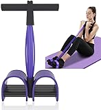 Bauchtrainer, Sit-Up Trainingsgeräte Bodybuilding Expander Ganzkörpertrainer für Zuhause 6 Tubes Elastische Zugseil Multifunktions-Leg-Exerciser für Fitness Abnehmen Training Yog