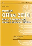 Microsoft Office 2010 - Home & Student und Home & Business Edition (bhv Taschenbuch)