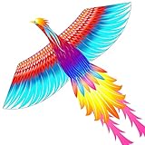 Mint's Colorful Life Regenbogen Phönix Drachen Flugdrachen für Kinder und Erwachsene, einfach zu fliegen große Strand D