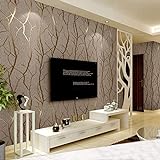 BINLUO Moderne minimalistische Mode Vliestapete 3D geprägt Zweig Tapete gestreift Wohnzimmer TV Sofa Hinterg
