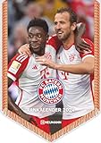 N NEUMANN VERLAGE FC Bayern München Wandkalender 2024, im Format 21 x 29,7 cm, Bannerkalender, Fussball-Fan Kalender mit Fussball highlig