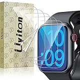Uyiton für Apple Watch 40/41mm Series 9/8/7/6/SE Schutzfolie, 5 Stück Weich EPU Folie [Selbstheilung] HD-Klar Anti-Staub Displayschutz Folie für iWatch 40/41