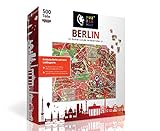 PuzzleMap Berlin Puzzle Stadtplan | XXL 500 Teile | Mit Booklet & Faltkarte | 64x47cm Motivgröße | Reiseführer Geschenk S