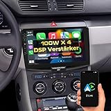 DYNAVIN Android Autoradio Navi für VW Passat B6 CC, mit 4 * 100W DSP Verstärker | DAB+ Radio; Kompatibel mit Wireless Carplay und Android Auto: D8-B6B Premium Flex