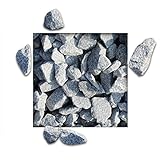 25 kg Granitsplitt Hellgrau Gartensplitt Ziersplitt Deko Granit Dekoration Splitt Körnung 32/56