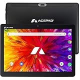 Acepad A130 Tablet 10 Zoll - Deutsche Marke - 128GB Speicher, 6GB RAM (+6GB), 4G LTE & WLAN, Octa-Core Boost-Prozessor, HD Display (Schwarz)