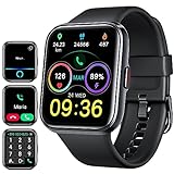 ENOMIR Smartwatch Herren mit Telefonfunktion, schrittzähler Uhr Damen mit großem Farbdisplay, Alexa eingebaute, Pulsmesser, Schlafmonitor, Schrittzähler, Aktivitätstracker kompatibel mit Android/IOS