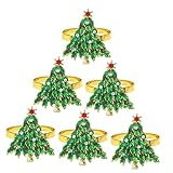 SWOOMEY 6St weihnachtsessen deko weihnachtsbaumdeko Diamant-Serviettenringhalter dekorativer Serviettenring Serviettenhalter für Tische Weihnachtsdekoration Serviettenhalter aus Legierung