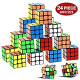Party Puzzle Spielzeug, 24 Pack Mini Würfel Set Party Favors Cube Puzzle, 1.18 Inch Puzzle Magic Cube umweltfreundliche Safe Material mit lebendigen Farb