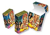 Zigarettenetui aus Pappe mit Motiv SLIPP OVERALL Design: Ganesha | Zigarettenschachtel-Überzieher mit Deckel (075 Ganesha, 3 Stück)
