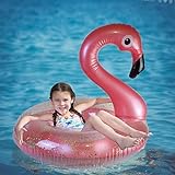 Schwimmring Flamingo aufblasbar Pool, Aufblasbare Flamingo Pool Schwimmt, Schwimmring, für Schwimmbad, für Erw