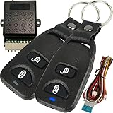 Retoo Universal Auto Zentralverriegelung mit 2 Funkfernbedienung 433 MHz, Universelles Türschloss Langstrecken, Keyless Entry System, Zentralverriegelung Fernbedienung Kit, Wireless, Schlü