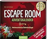 Escape Room Adventskalender. Weihnachtliche Schnitzeljagd: 24 knifflige Rätsel zum Aufschneiden | Ein Escape-Abenteuer im S