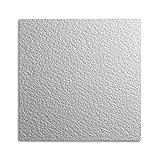 Decosa Deckenplatten AP 103 (GENT) - 40 Platten = 10 m2 - Edle Deckenpaneele weiß in Putz Optik - Dekor Paneele 50 x 50 cm aus Styropor - Decken Styroporp
