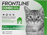 FRONTLINE Combo Katze gegen Zecken, Flöhe & Haarlinge (für Jede Größe & Gewicht) - 3X Pipetten für bis zu 3 Monate Schutz - auch gegen Floheier, Larven & Puppen im Haushalt - w