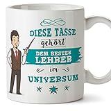 Lehrer Tasse/Becher/Mug Geschenk Schöne and lustige kaffetasse - Diese Tasse gehört dem besten Lehrer im Universum - Keramik 350