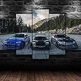 GSDFSD JDM Toyot Supra Nissa Skyline NSX Car 100X55Cm Panorama Leinwand Bild Format Wandbilder Wohnzimmer Wohnung Deko Kunstdruck
