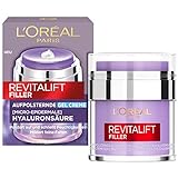 L'Oréal Paris Gel-Creme, Anti-Aging Feuchtigkeitspflege, Anti-Falten Gesichtscreme mit purer Hyaluronsäure,Für alle Hauttypen, Revitalift Filler, 50