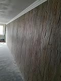 Wandverkleidung Naturstein Schiefer 122 x 61 cm Universal Echtstein Fliesen für Innen + Außen + Kamin + Dusche + Sauna ultradünn und flexibel Klinker Riemchen Wandverb