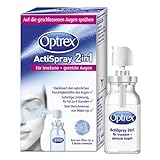 Optrex Actispray 2in1 Augenspray – für trockene & gereizte Augen – liposomales Augenspray für sofortige Linderung – 1x 10