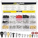 Mardatt 450 Stück Computer Schrauben Motherboard Standoffs Schrauben Kit, PC Computer Schrauben Kit Laptop Schrauben Motherboard-Schrauben für Universal Motherboard, HDD, SSD, Festplatte, G