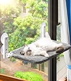 ANZOME Katzen Fensterliege, Faltbare Katzenbett Fenster 62x30cm Katzenhängematte bis zu 18KG, G