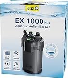 Tetra Aquarium Außenfilter EX 1000 Plus - leistungsstarker Filter für Aquarien bis 300 L, schafft kristallklares fischgerechtes Wasser, Innenb