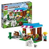 LEGO 21184 Minecraft Die Bäckerei modulares Spielzeug-Set mit Creeper- und Ziege-Figur, Konstruktionsspielzeug für Kinder ab 8 J