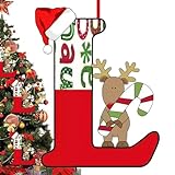 26 Weihnachtsbaum-Buchstaben | Acryl 2D Cartoon Ornamente Weihnachtsanhänger,Saisonale Dekorationen für Esstisch, Weihnachtsbaum, Wände, Couchtisch, Fenster, Schreibtische F