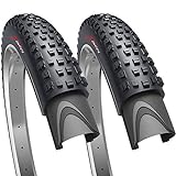 Fincci Paar MTB Reifen 27.5x2.35 Zoll 60-584 Faltbar Fahrradreifen für Rennrad Mountainbike Schlamm Schmutz Offroad Fahrrad Mantel 27.5 x 2.35 (2er Pack)