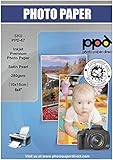 PPD 50 x 4x6' (ca.10x15cm) Inkjet Profi Fotopapier 280g Satin, Sofort Trocken, Wasserfest PPD-67-50