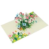 Lirener Pop-Up-Karte Schmetterlinge in der Natur - 3D Schmetterlingskarte für Frau, Freundin & Mutter (Geburtstagskarte, Gute Besserung, Danke, Jahrestag)