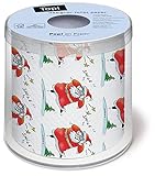 Toilettenpapier Rolle bedruckt Smile - Santa mit W